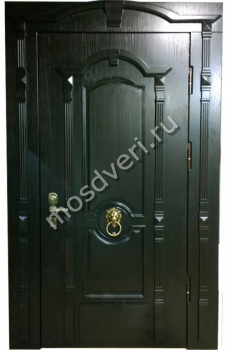 Входная дверь с отделкой филенчатым МДФ с кнокером - купить от производителя Мосдвери Входная дверь с отделкой филенчатым МДФ с кнокером