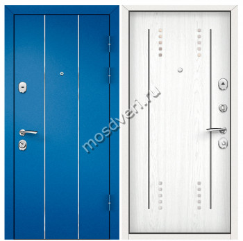 Синие входные двери в квартиру SVK-17 - купить от производителя Мосдвери Синие входные двери в квартиру SVK-17