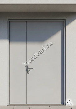 Широкая входная дверь металлическая светло-серая - купить от производителя Мосдвери Широкая входная дверь металлическая светло-серая