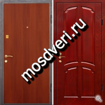 Дверь железная в квартиру с МДФ и ламинатом - купить от производителя Мосдвери Дверь железная в квартиру с МДФ и ламинатом
